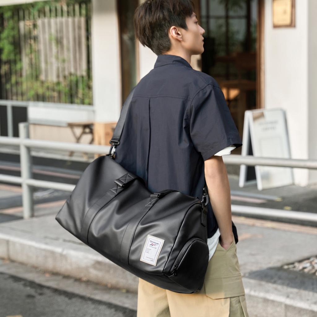Reebok Fabric Travel Bag Unisex Midnight Black/Black RB250677M