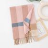 Plaid Scarf for Women 100% Wool Shawl All-Match Tassel Warm Comfortable Luxury Clothes New Fashion Autumn Winter Scarves
