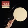 Thickened Double-Sided DIY Round Fan with Blank White Xuan Paper for Hand-Painting