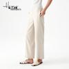 Haier Mans Women's Straight-Leg Solid Color Trousers