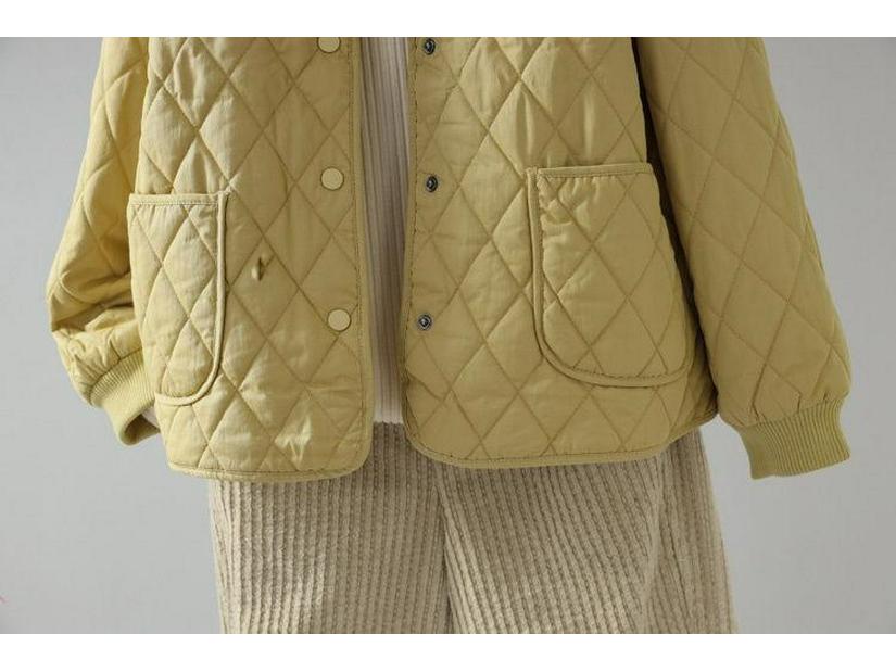 Damen Steppjacke Argyle 2025: Winter Kurz, Lockerer Schnitt, Einfarbig, Leicht & Modisch