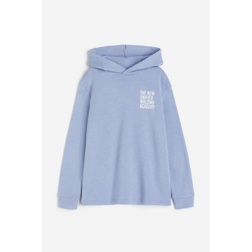 

Худи с принтом HM голубой Academy
