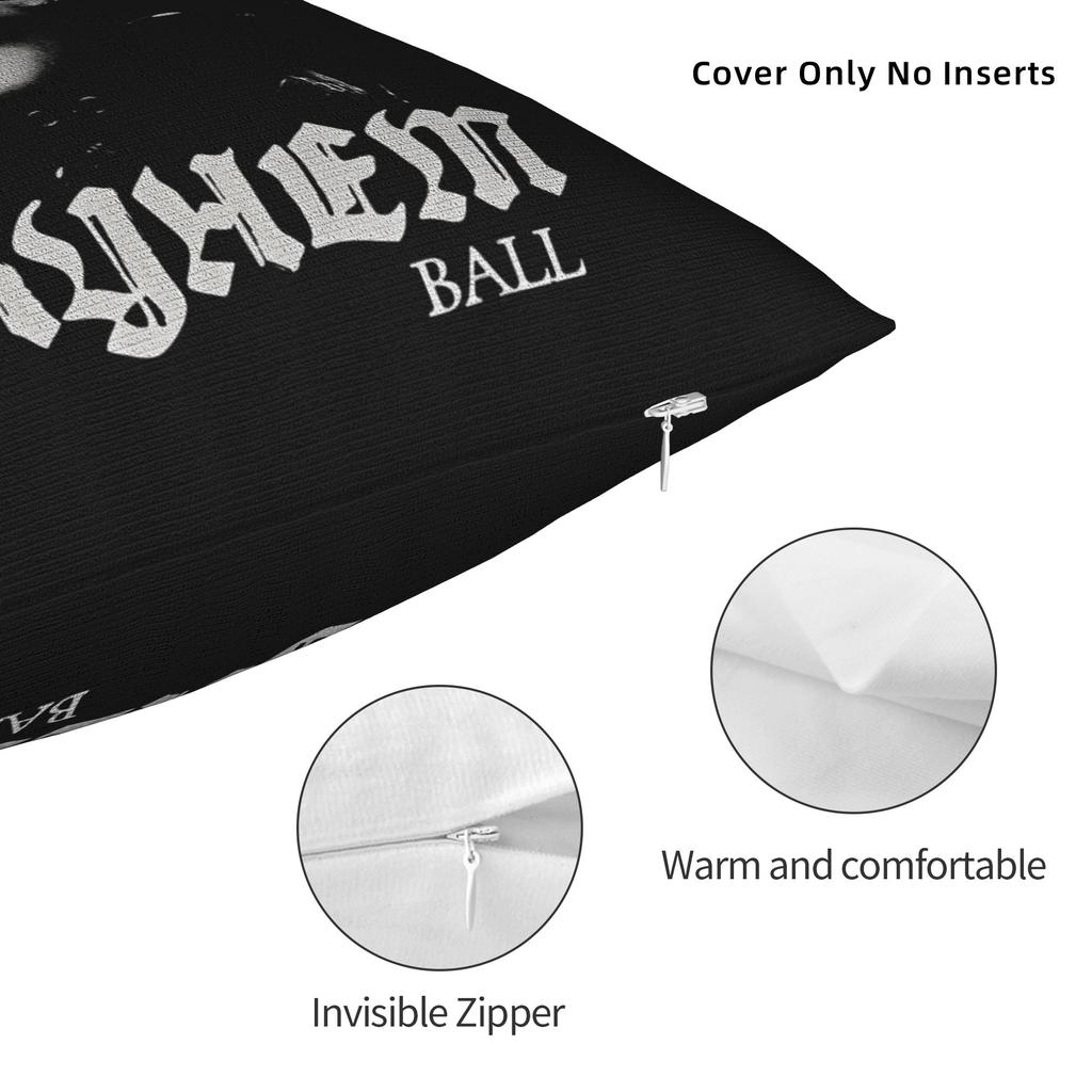 Lady Gaga The Mayhem Ball Tour 202 Funda de Almohada Estampada Funda de Cojín Funda de Almohada Vintage Para Sofá Dormitorio Decoración del Hogar