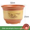 Extra-Large Purple Clay Ceramic Bonsai and Orchid Flower Pot