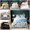 Home Bedding Set Musical Instrument Pattern Duvet Cover Bedding Set EU Full Size Single/Double Bed Home Decoration