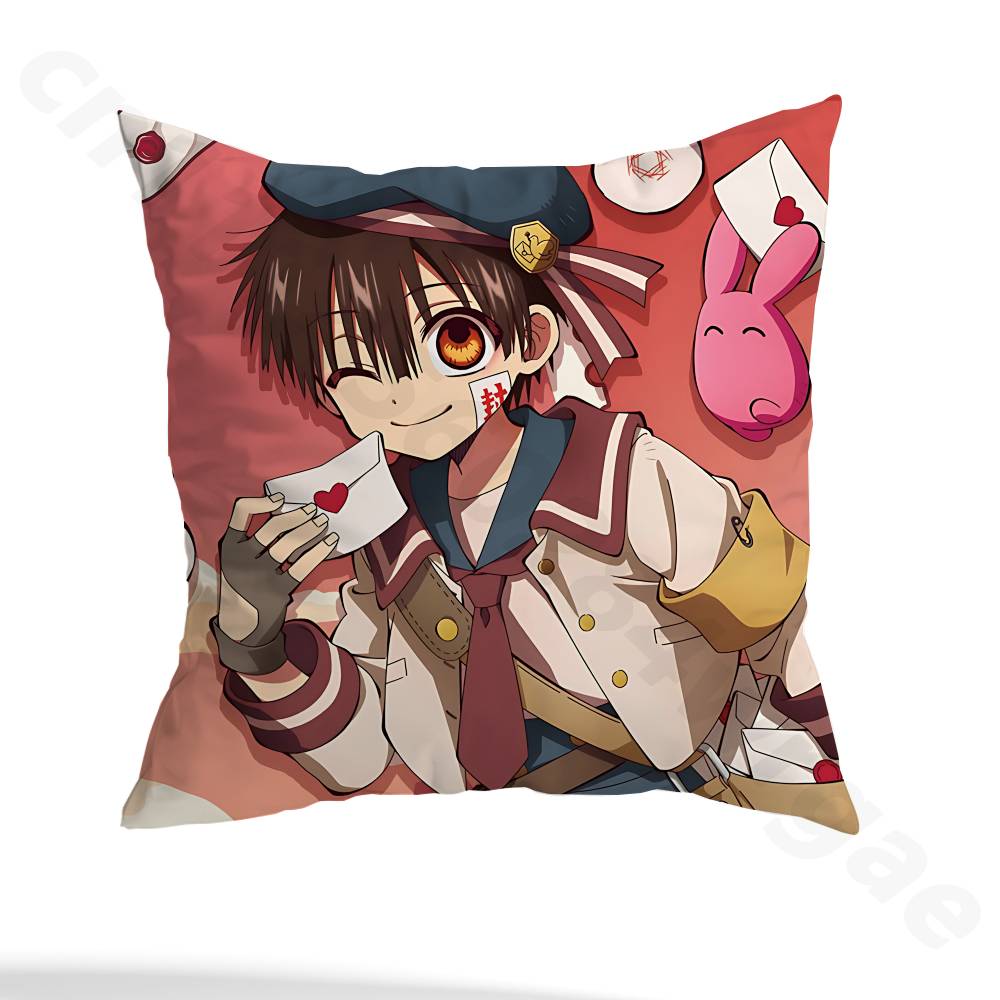 T-Toilet-bound Hanako-kun Pillow Case Pillow Case Living Room Sofa Cushion Cover Suitable For Home Bedroom Room Decoration