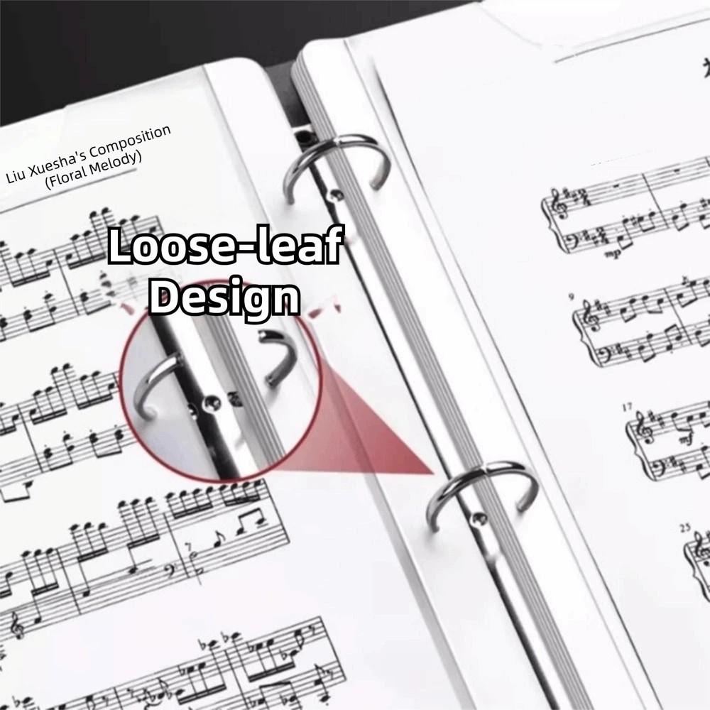 Loose-leaf Storage Sheet Music Folder A4 Document Organizer Piano Score Storage Holder  School Use