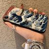 Funda Phone Cover Case for Apple iPhone 17 Pro Max Air 14 11 16 15 Pro 7 8 13 XR XS MAX 12 Cartoon Wave