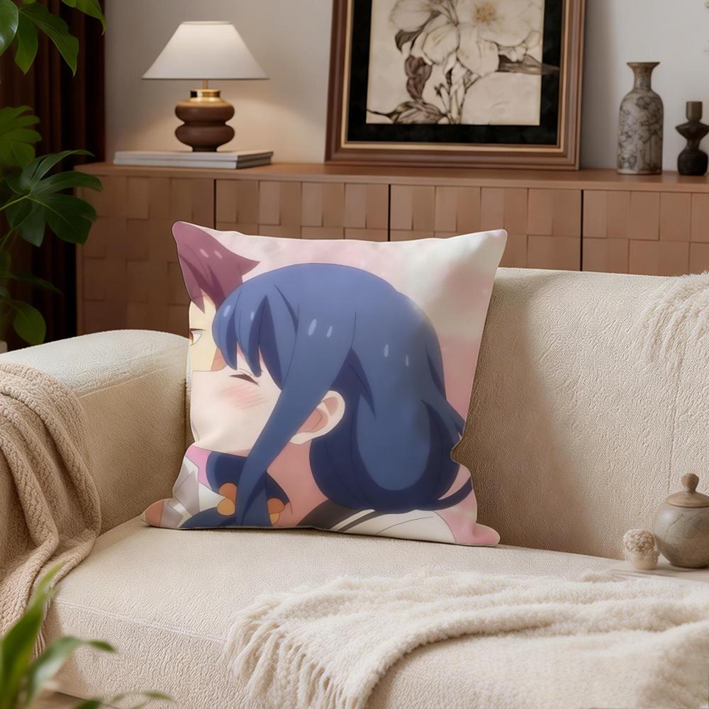 Romance Tsuredure Children Cushion Cover Cushion Cover Set 4Pcs 50x50 45x45 40x40 Pillowcase Decorative Sofa Home Decor