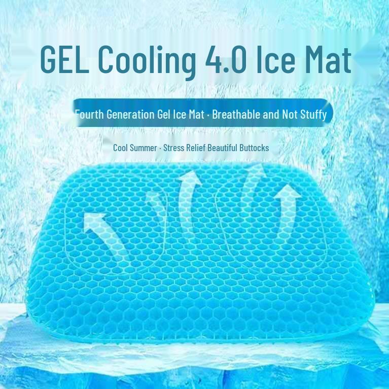 Fourth-Gen Breathable Gel Honeycomb Seat Cushion for Car & Office – Cooling Summer Pad