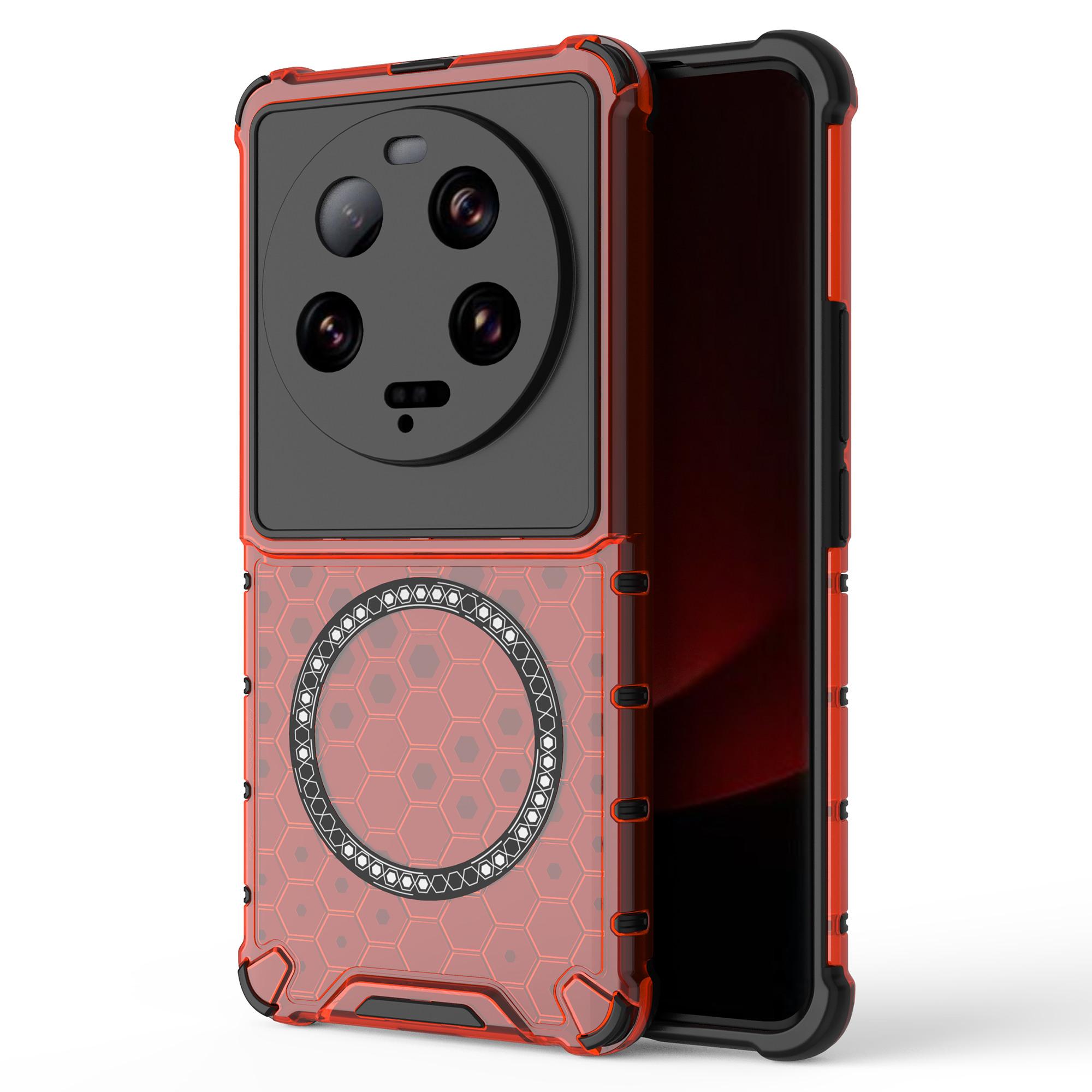 

Для Xiaomi 13 Ultra Магнитный чехол ТПУ+ПК Чехол для телефона Сотовый противоударный Red