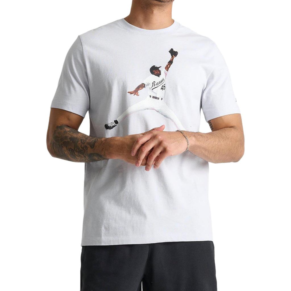 Jordan Flight MVP Casual Crew Neck Short Sleeve T-Shirt Men Tops Grey FN5990-043