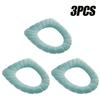 20 pezzi Cuscino per sedile WC per uso domestico Inverno Ispessito Peluche Cuscino per sedile WC Scalda sedile WC Coprisedile per WC