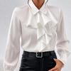 Herbst Mode Rüschenbluse Damen