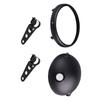 7 Inch Motorcycle LED Headlight Housing Adjustable Mount Bracket Universal Bucket Shell Lighthouse Modified Headlight Base