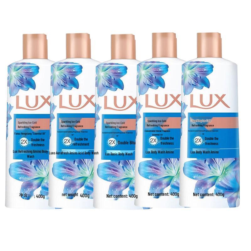 LUX Double Refreshing Ice Cool Scented Shower Gel
