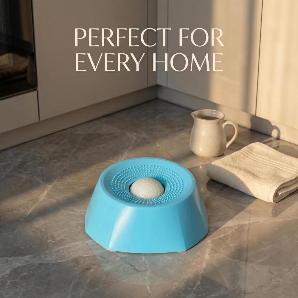 Anti-Choking Slow Feeder Dog Bowl Food-Grade Non-Slip Base Liquid Slow Bowls Massage Dot with Rolling Ball Pet Feeding Bowl