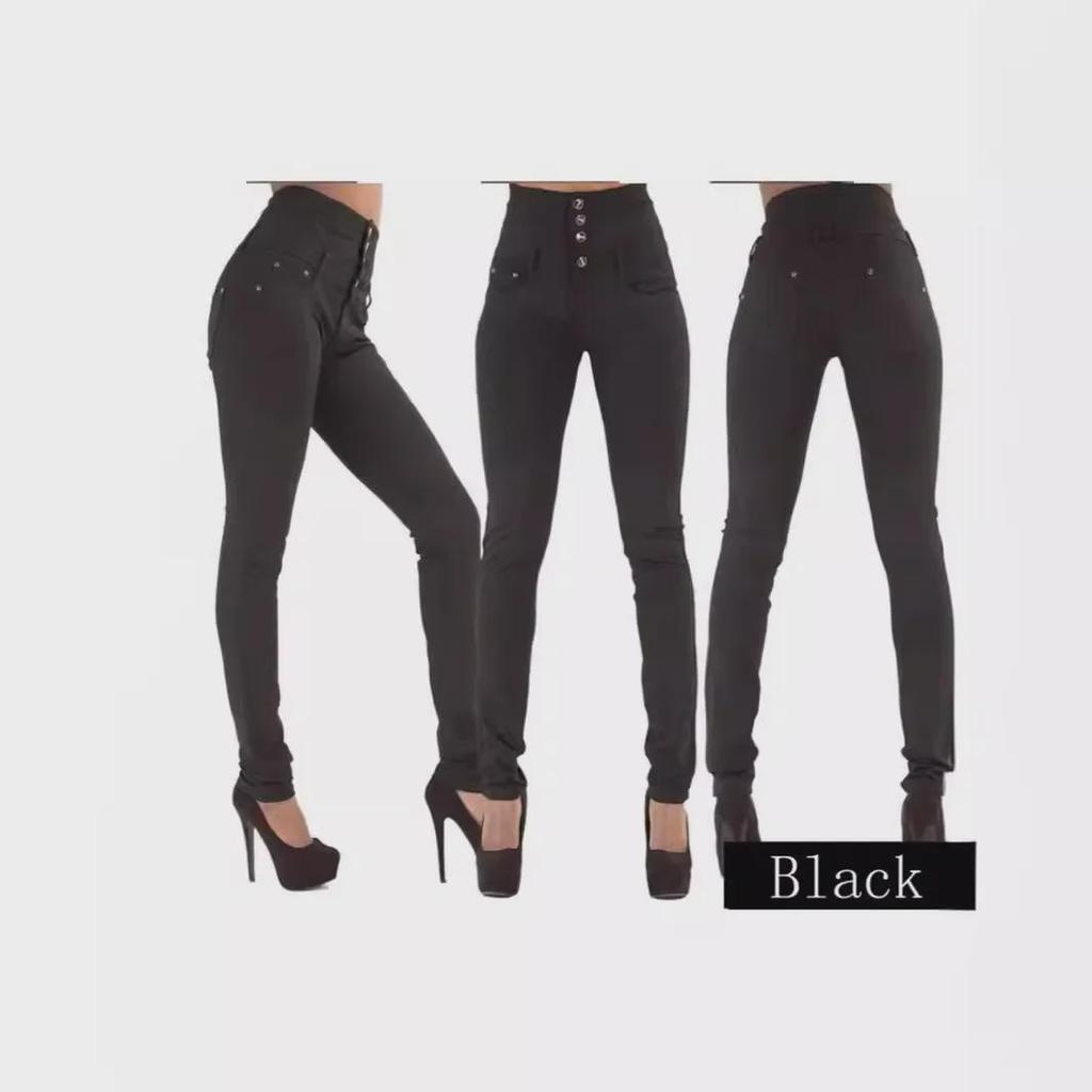 Jeansi elastici cu talie înaltă, slim fit, skinny pentru femei