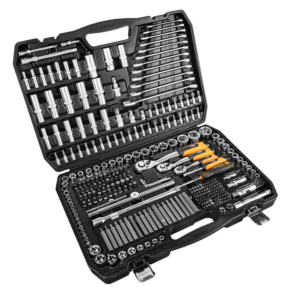 Werkzeugsatz 300 Teile 1/2'', 3/8'', 1/4'' - T N10-218