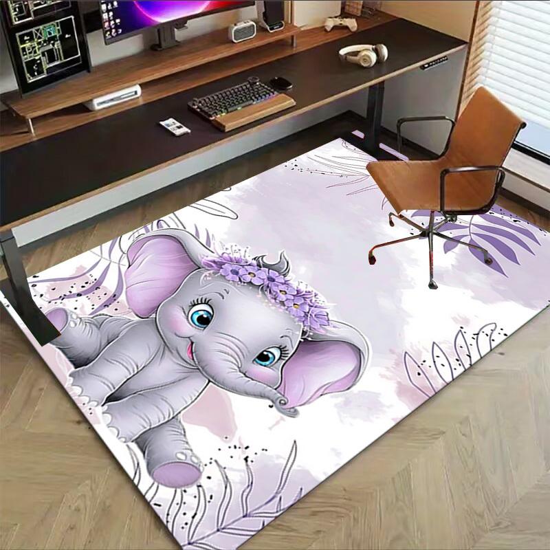 1pc Elephant Carpet Office Rug Outdoor Mat Home Decor Area Carpet Festival Gift