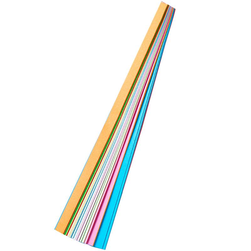 DIY Origami Rainbow Paper Strips for Lucky Stars