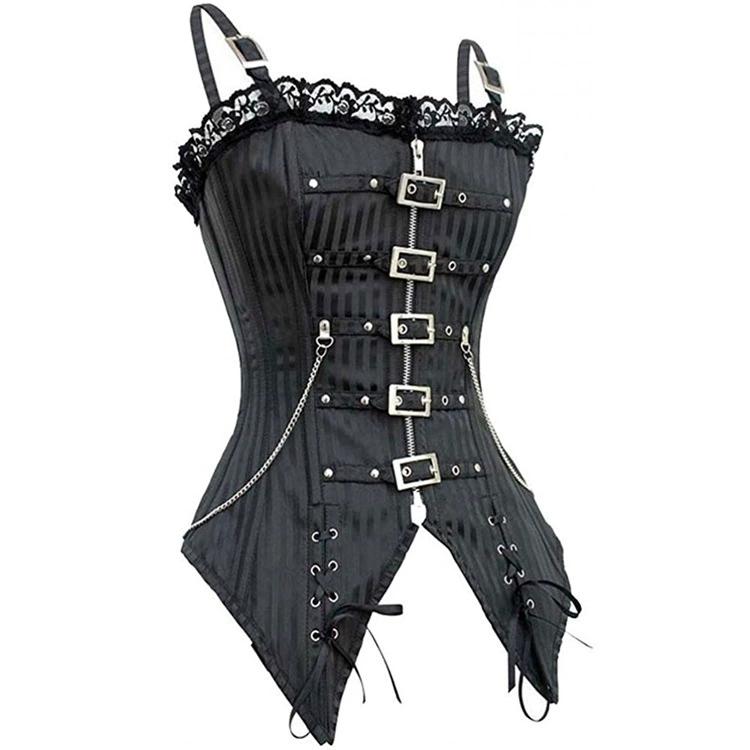 JYL TS zipper buckle punk Gothic court shapewear