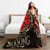 Hollow Knight Silksong Gothic Flannel Throw Fashion Blankets Indie Game for Bedspreads Knitted Fashion Blanket Office Ultra-Soft Multifuncti
