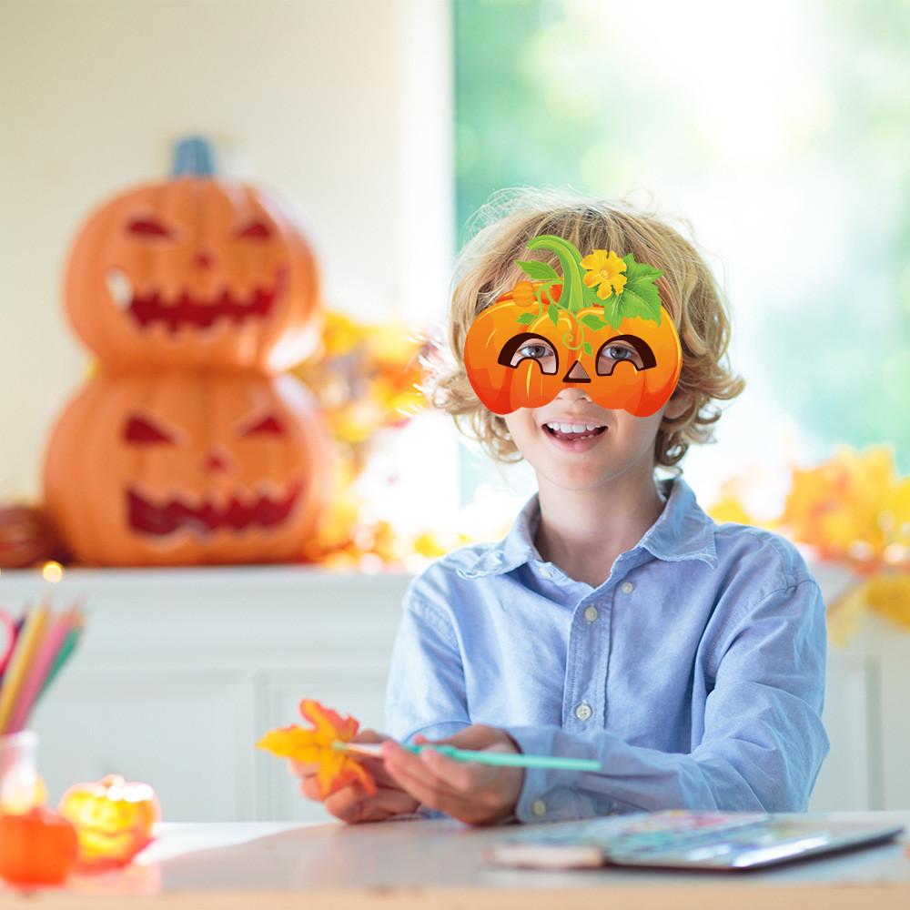 Face Holiday Pumpkin Mask Thanksgiving Venue Decor Accessories Photo Prop Set