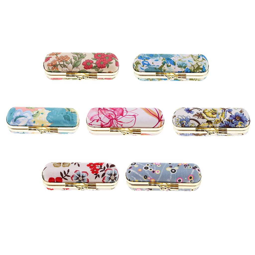 Retro Dual Lipsticks Display Box with mirror decorations Lip Gloss Halter Shell
