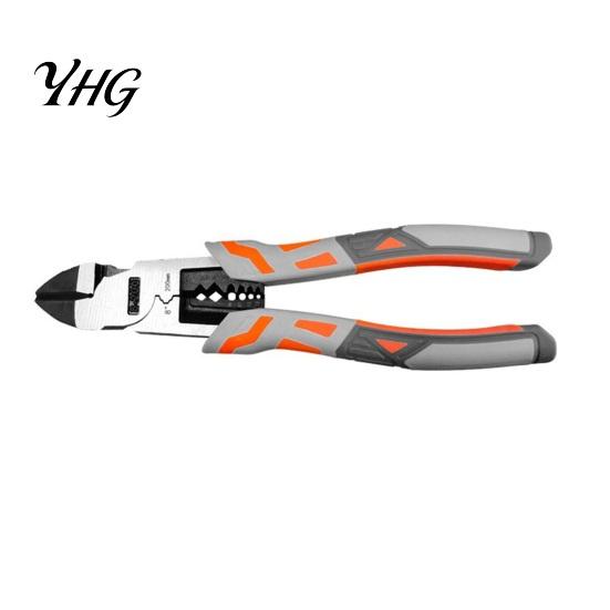 Comfort Grip Heavy Duty Pliers 9" Needle Nose Plier, 8-inch Multi-Function Diagonal Pliers, Cr-V Multi Purpose Clamping Bending Steel Wire Stripper