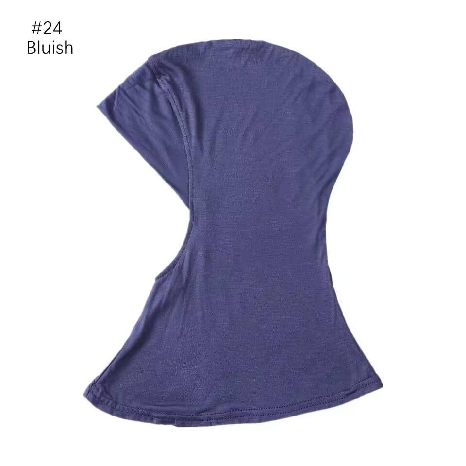 Classic Practical Muslim Hijab Inners Stretchable Jersey Cotton Tube Cap Shawl Bottom Women Headscarf Bonnet 28 Colors One Size