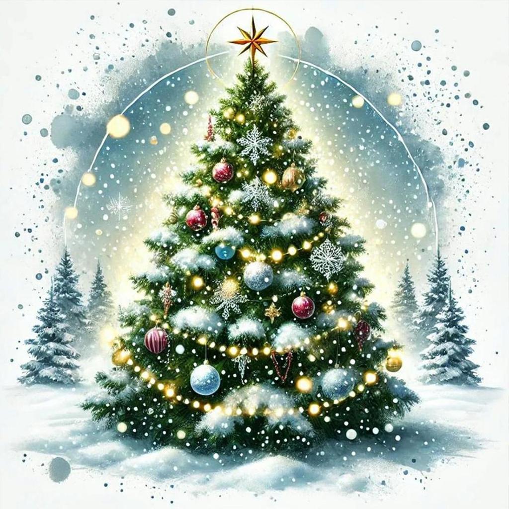 5D DIY Full Round Drill Diamond Painting Christmas Kit Home Decor Art Craft