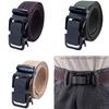 Men's Tactical Belt 1.5 Inch Nylon Webbing with Quick Release Automatic Buckle for Outdoor Activities and Work