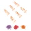 100Pcs Carrot Paper Clips Carrot Shape Strong Metal Anti Slip Rustproof Cute Paper Clips for Documen