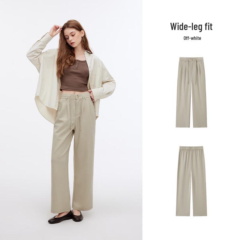 Semir Women's Pleated Loose Wide-Leg Casual Pants