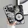 Retro Map Table Case for Apple iPhone 17 Pro Max XR XS MAX Air 11 14 16 15 Pro 7 8 12 13 Funda Phone Cover