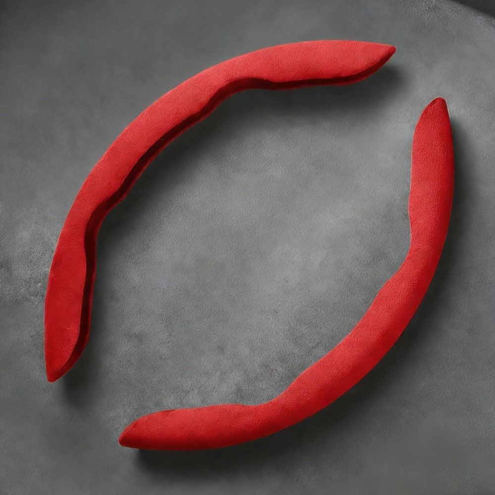 2pcs Luxury Faux Suede Cover Ergonomic Anti-Slip Cover Snap-On Cover  All-Weather Driving