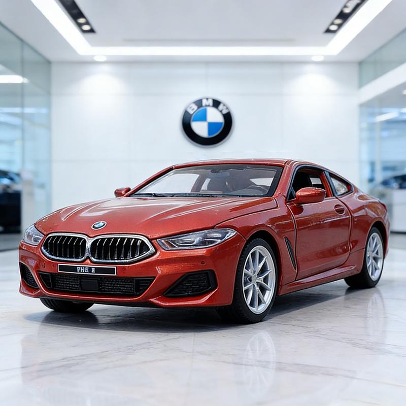 

1:35 BMW M8 M850i Coupe Alloy Model Car Toy Diecasts Metal Casting Sound and Light Car Toys For Children Vehicle красный