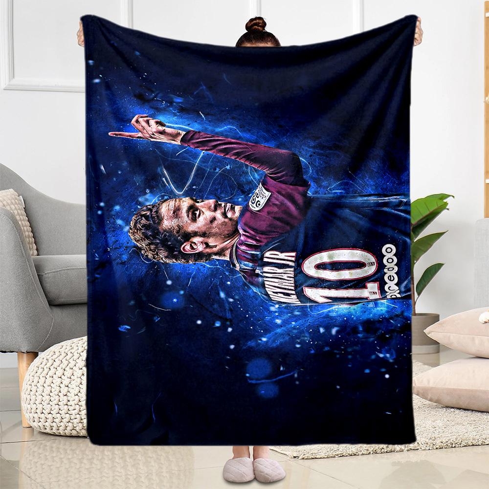 Ronaldo's Iconic Celebration Blanket Soft Warm Cozy Perfect for Livingroom Office Chair Picnics for All Seasons Playful Design