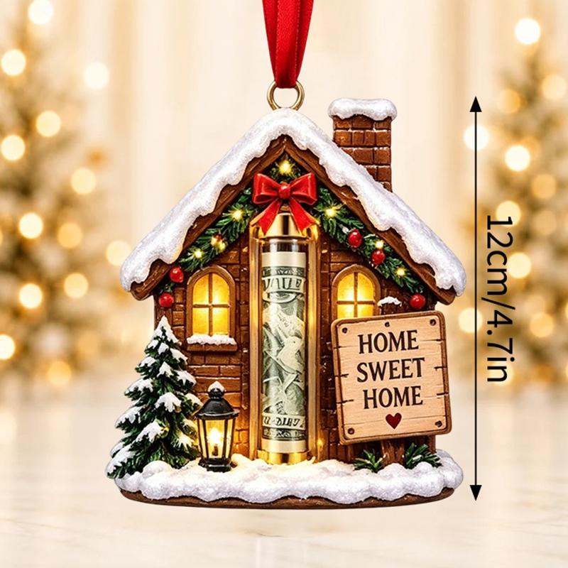 Christmas Cash Boxes Ornament Christmas Tree Money Holder Hanging Pendants Christmas New Year Money Gift Boxes Decorations