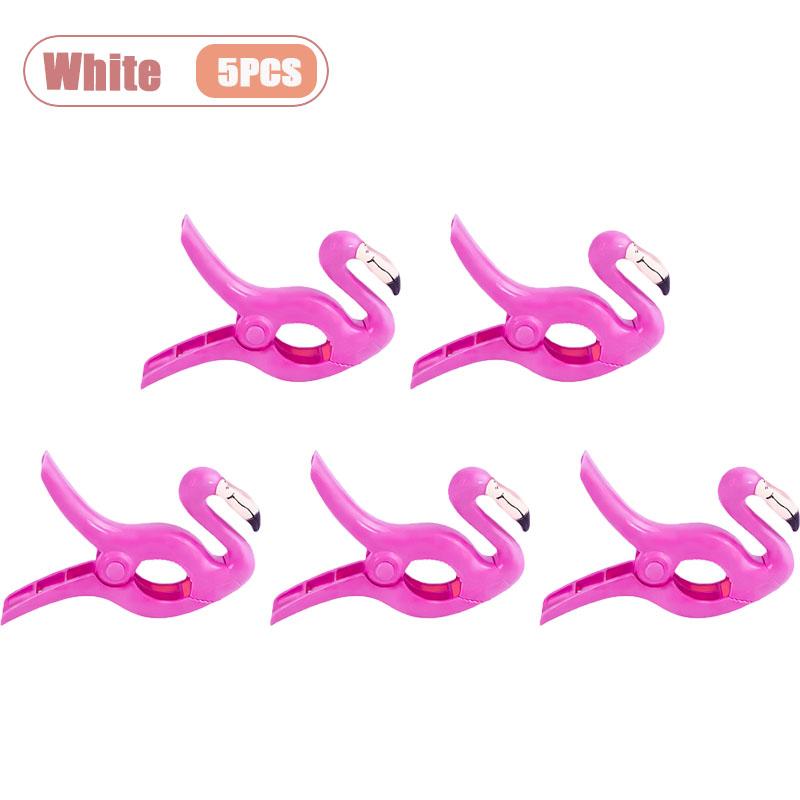 1-20PCS Flamingo Clip Summer Plastic Beach ClipPortable Compact Clip for Outdoor Laundry Summer Beach Travel Portables