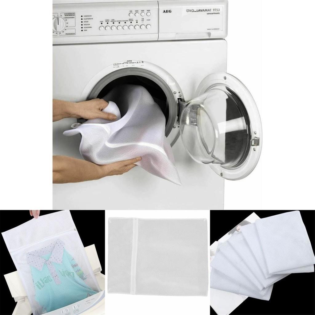 Extra Large Mesh Laundry Net Zipper Bag For Washing Delicates 50x60cm Size