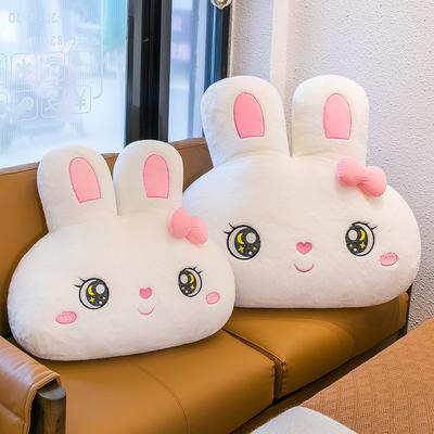 Weiche Niedliche Plüschpuppe Süßes Weißes Kaninchen Wurfkissen Kissen Kreative Cartoon Heim Sofa Bett Kissen