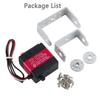 RDS3218 20KG Dual Shaft U-Mount RC Digital Servo - Waterproof Robot Arm Servo - High Torque Full Metal Gear Servo with U-Mount Bracket for DIY Baja