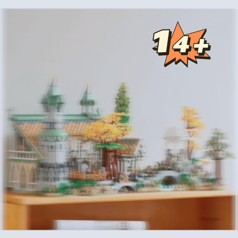 6167Pcs Valley Tower Castle Building Blocks DIY Bricks MOC-10316 Street View Home Decor Ornament Toys Birthday Christmas Gifts