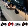 Pro Mini One Cooper S Hatchback Kabriolet R50 R52 R53 Kryty zrcátek zpětného pohledu s černou vlajkou Dekorace auta Auto příslušenství