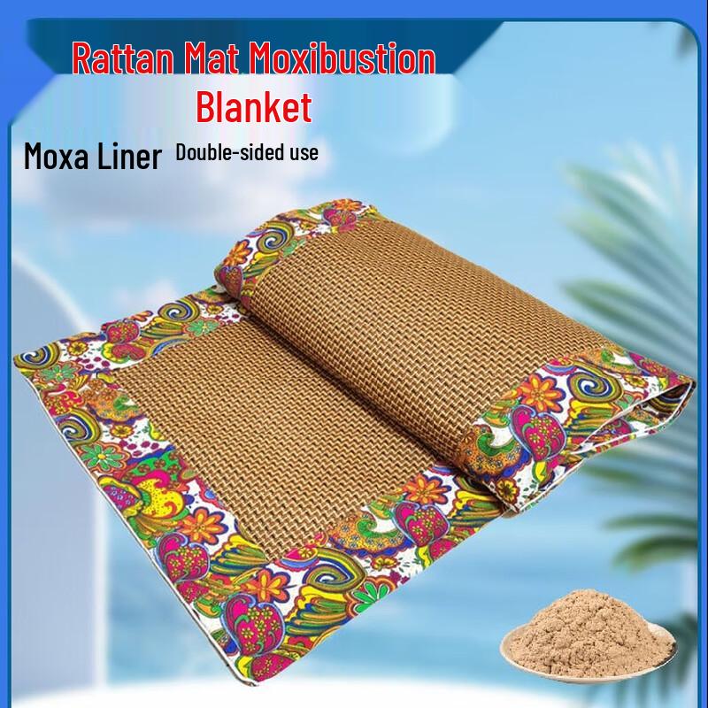 Elektrische Moxibustionstherapie-Decke mit Rattanmatte