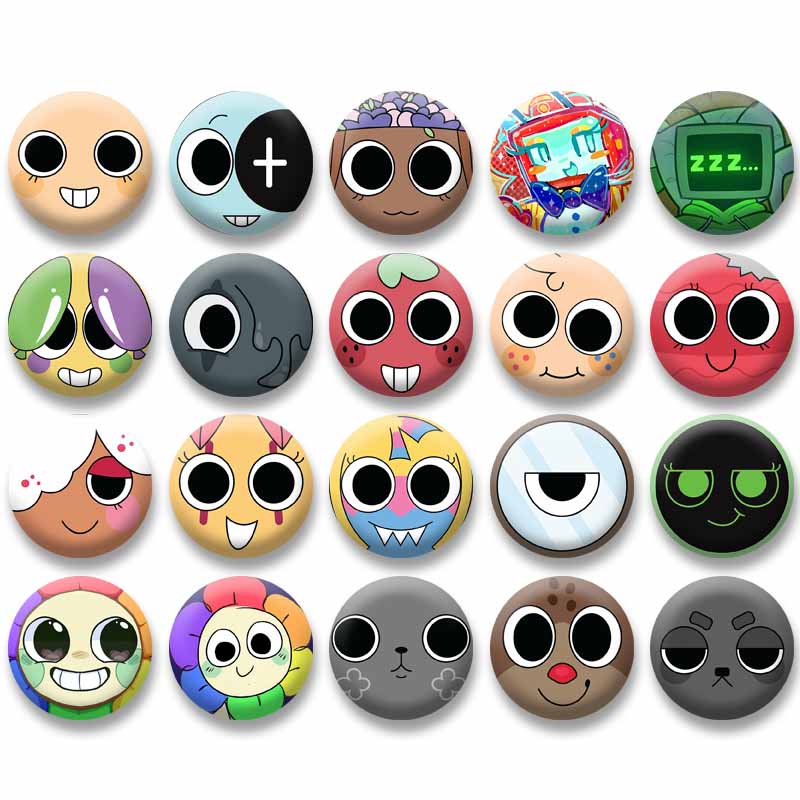 Game Peripheral Characters Brooches on Clothes Pebble Shelly Bobette Vee Cartoon Badge Collectible Lapel Pins Fans Jewelry Gifts