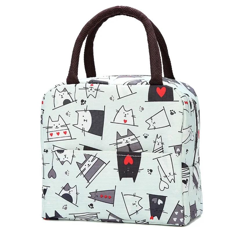 Portable Insulated Thermal Cooler Lunch Bag Box For Women Girls Kids Children Food Fresh Tote Cartoon Pouch