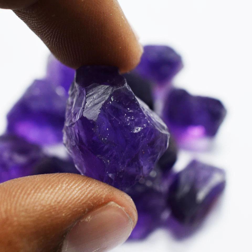 Natural Amethyst Lot Loose Gemstone Raw Rough, Certified Amethyst Gemstone Rough 500 Ct Amethyst Gemstone Rough